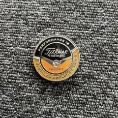 Titleist タイトリスト PRO V1 ゴルフマーカー ブラック オレンジのサムネイル