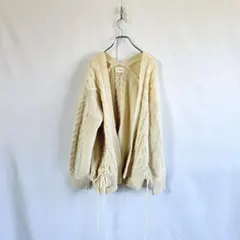 JILLSTUART ジルスチュアート ケーブル ニット カーディガン 長袖 F