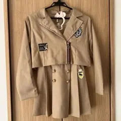 ベージュ プリーツスカート 韓国制服 卒業式・入学式　160cm