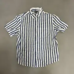 H&M ストライプ 半袖シャツ XL