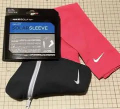 NIKE GOLF　アームカバー②DＲＩ-ＦＩＴ　ピンクＭ／ L 収納ポーチ付きのサムネイル