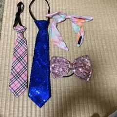 リボン・カチューシャ・ネクタイ 4点セット
