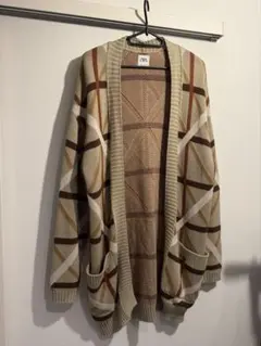ZARA(ザラ)チェック柄オーバーサイズカーディガン