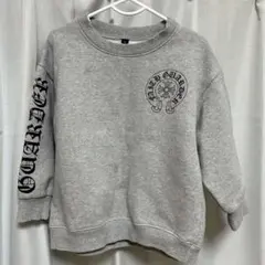 子供服 グレー Lサイズ トレーナー クロム風