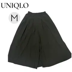 ユニクロ ガウチョパンツ ( M サイズ ) ウエストゴム カーキ