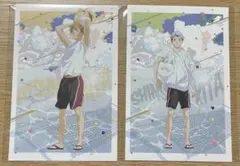 ハイキュー!! 文房具カフェ カラービーチモチーフ ポストカード 北信介 宮侑