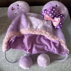 ディズニー ファンキャップ ミニー 紫