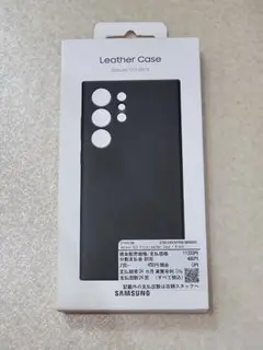 サムスン純正 GalaxyS23 Ultra Leather Case ブラック