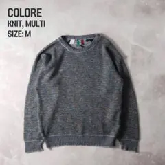 COLORE 90s イタリア製 マーブル柄 ニット マルチ Mのサムネイル