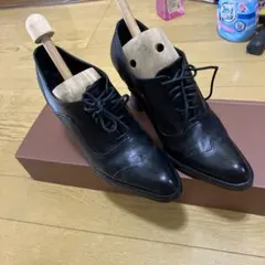 POLLINI レディース 本革レースアップ ヒールシューズ ブラックのサムネイル