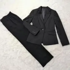 COMME CA ISM×SOIRBENIR 黒 パンツスーツ コーデ L 11