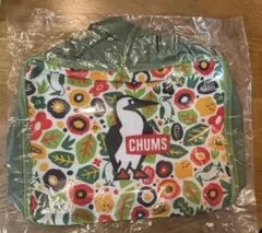 CHUMS トラベルポーチ 花柄・ロゴ入り