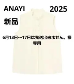 専用　新品タグ付き 2025ANAYI ジョーゼットフラワーノースリブラウス38