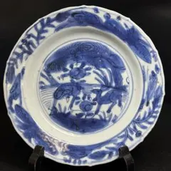 中国清時代染付お皿 - メルカリ