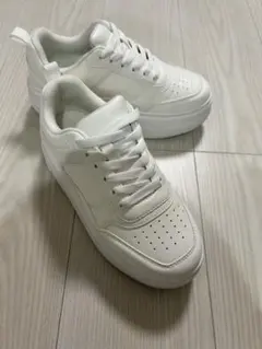 ホワイト 厚底スニーカー 白スニーカーS