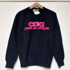 新作 限定カラー コムデギャルソンCDG ピンクロゴスウェット トレーナー