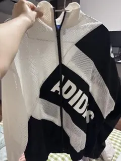 adidas メッシュジャケット ホワイト/ブラックのサムネイル