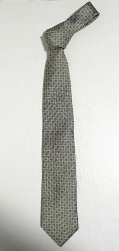 【美品】BrooksBrothers ネクタイ イエローパターン柄USA製