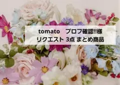 tomato　プロフ確認!!様 リクエスト 3点 まとめ商品