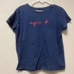 agnès b. ネイビー 半袖Tシャツ T3
