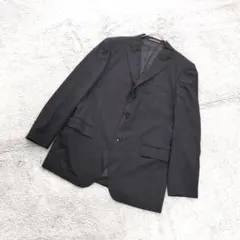 C531【カルバンクライン】テーラードジャケット/ブラック/オフィスカジュアルLのサムネイル