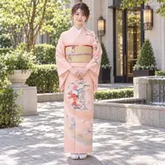 正絹 訪問着 4点 フルセット 入学式 卒業式 結婚式 お宮参り 七五三