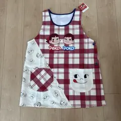 不二家 fujiya ペコちゃん ポコちゃん エプロン チェック柄　M-Lのサムネイル