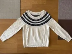 エニィスィス　アイボリー 長袖セーター