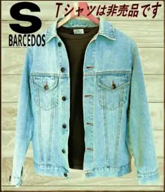 デニムジャケット BARCEDOS Ｓサイズ☆ダメージ加工したライトブルー☆