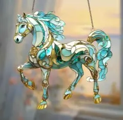 ラスト１点！馬　干支　2026年　午年　縁起物　アクリルオーナメント 風水