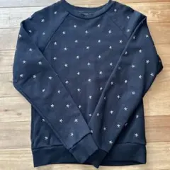 ディーゼル　星　スタッズ　スウェット　ブラック