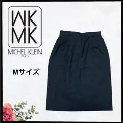 (C-392) MICHEL KLEIN ひざ丈 タイトスカート ブラック M