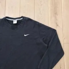 US古着 NIKE ナイキ スウッシュ刺繍 ブラック 黒 XXL