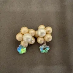 ハンドメイド イヤリング パール