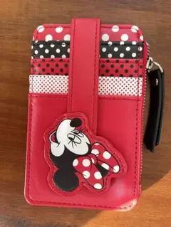 Walt Disney World ミニーマウス カードケース 赤