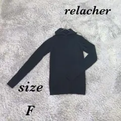 relacher ルラシェ (F) 長袖ニット タートルネック 毛100%のサムネイル