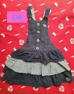 BABYDOLL ジャンバースカート 120cm ネイビー系