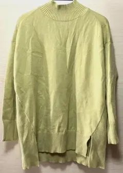 kate ecru ライムグリーン長袖ニット　LLサイズ