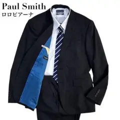 美品✨Paul Smith ロロピアーナ 高級スーツ上下 セットアップ ブラック
