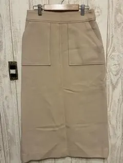 レイビームス　ロングタイトスカート　モッサロングタイトスカート