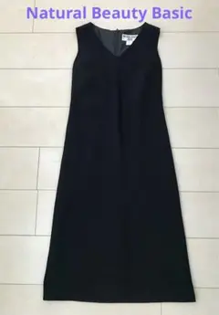 ナチュラルビューティーベーシックワンピース黒『サイズM』