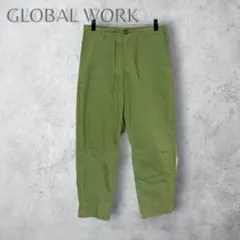 【GLOBAL WORK グローバルワーク】　エアかるイージーパンツ　カーキ