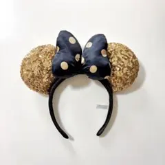 ディズニー カチューシャ ミニーマウス スパンコール