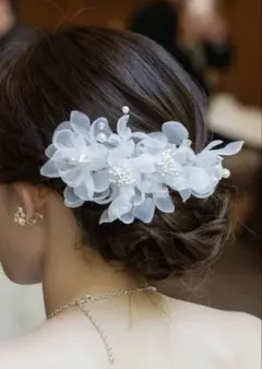 ヘアアクセ　結婚式　ウェディング