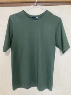ATON グリーン 半袖 オーバーサイズTシャツ　綿100%のサムネイル