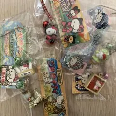 ご当地キティ　ハローキティ 根付けストラップファスナーマスコット　5個セット