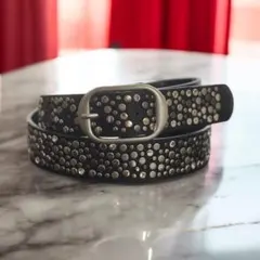 ウエスタンベルト スタッズ アメカジ ベルト y2k 古着 シティ wb57-d