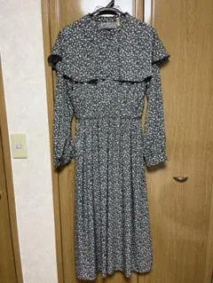 grove 花柄フリルワンピース Mサイズ