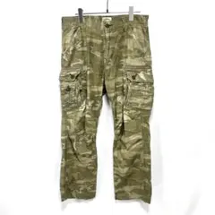 ALPHA INDUSTRIES カーゴパンツ 迷彩 カモフラ ミリタリー Mのサムネイル