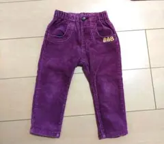 eab コーデュロイ紫色パンツ　90